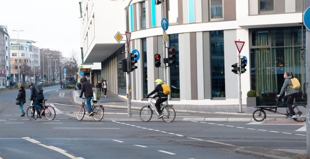 Radfahrer Bertha-von-Suttner-Platz Bonn