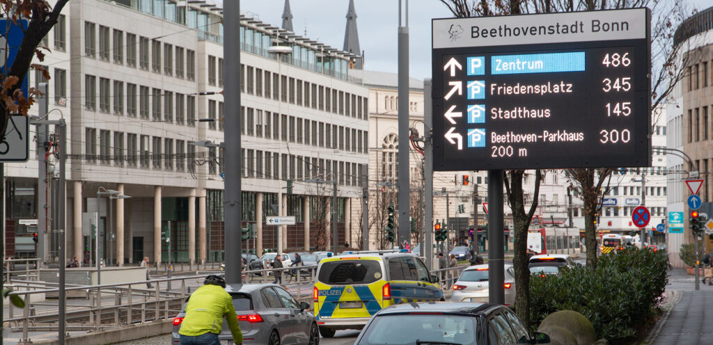 viele freie Plätze in Bonner Parkhäusern