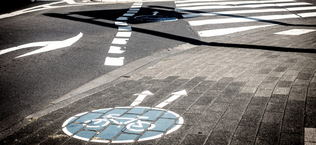 unklare Radweg in Bonn