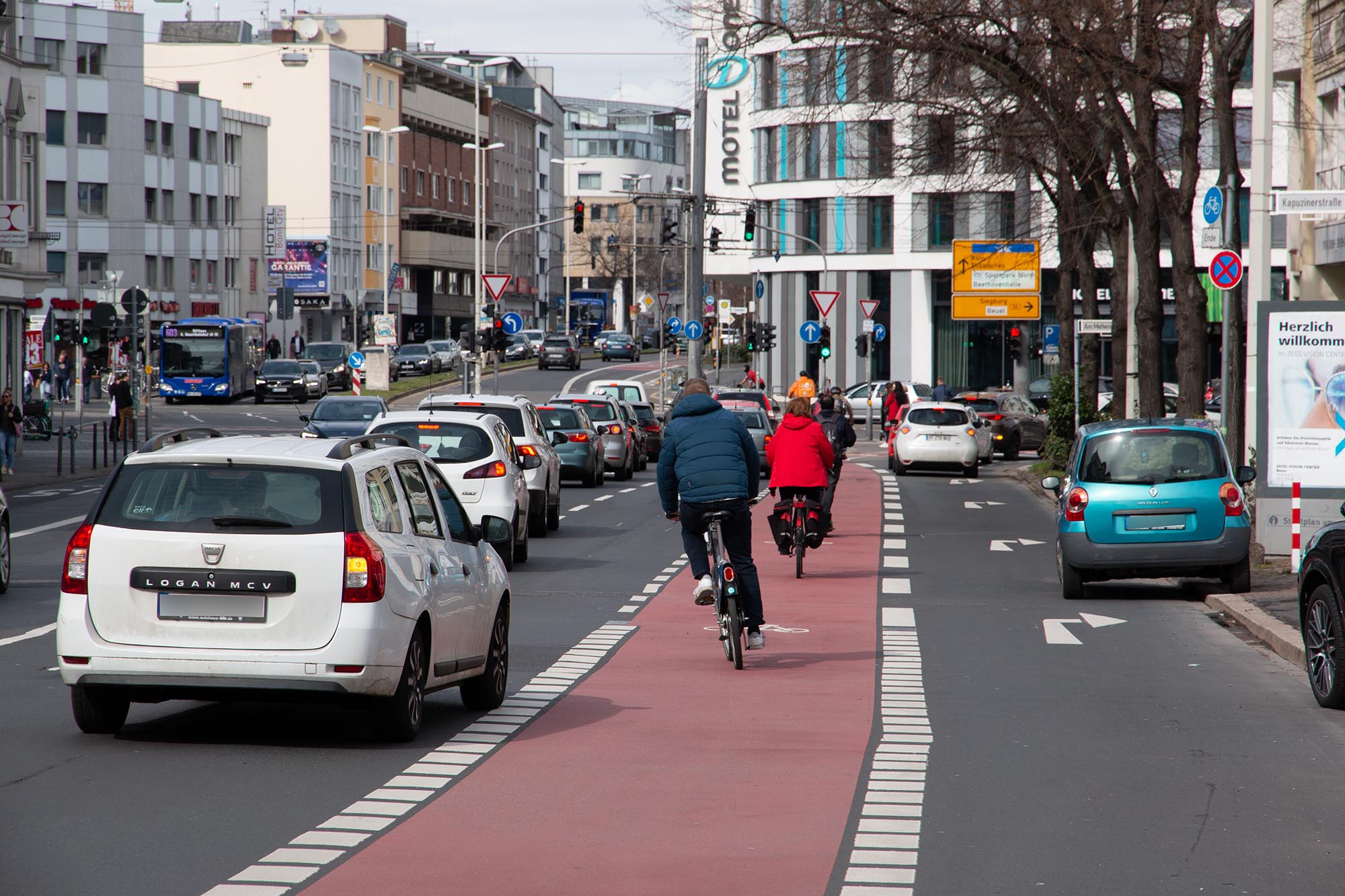 Verkehr am Belderberg Bonn