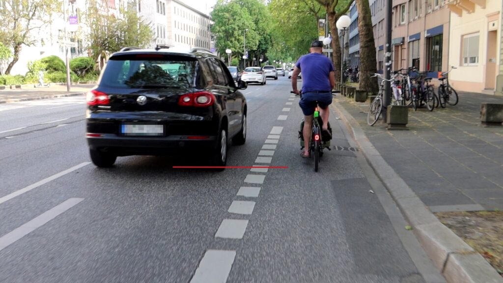 mittlerer Überholabstand