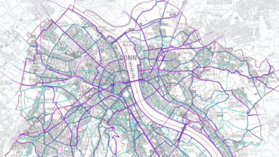 geplantes Radwegenetz in Bonn