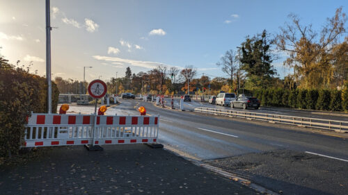 Behelfsbrücke am Endenicher Ei