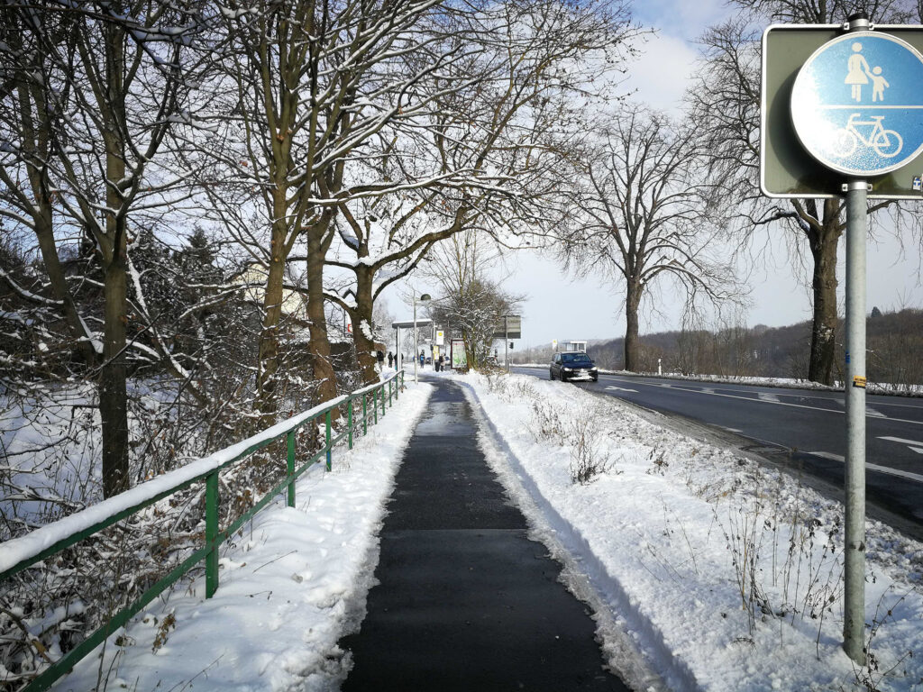 Radweg Winterdienst Provinzialstraße Bonn